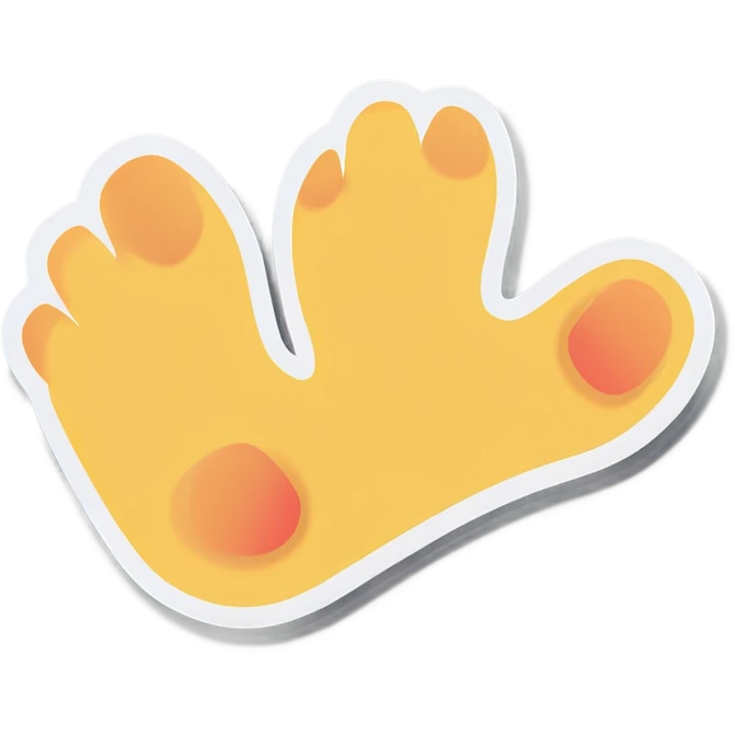 A dogs toes emoji