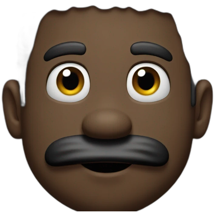 black mario bros face emoji
