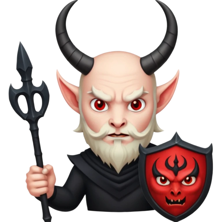 satan holding trident emoji