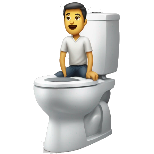 Man toilet emoji