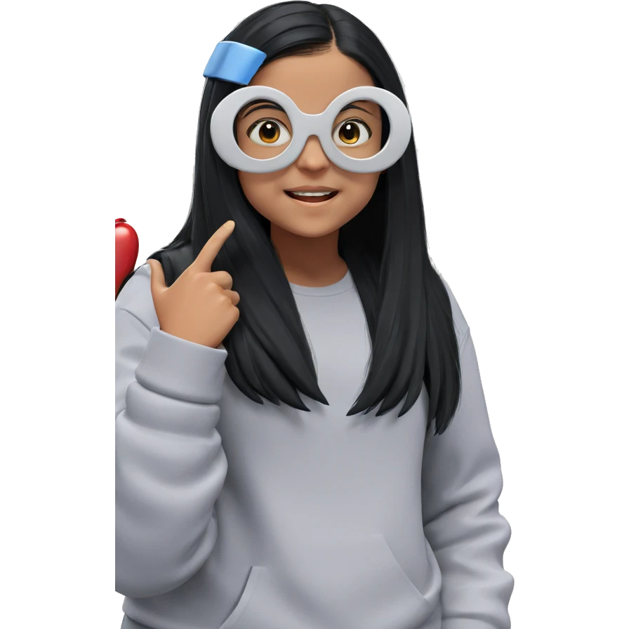 long black hair girl emoji
