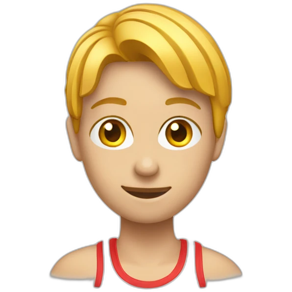 Personne qui est au toilette avec tenue de sport emoji