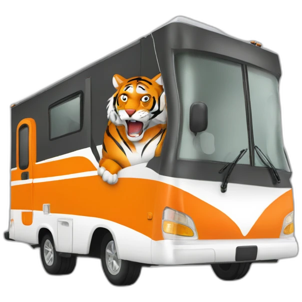 Clemson-tiger-driving-a-class-a-rv emoji