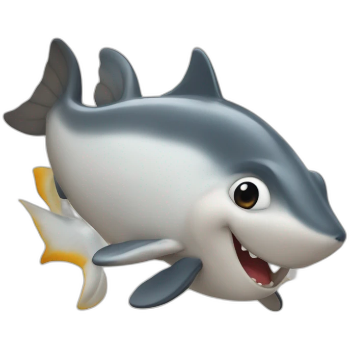 Chat qui chauvauche un dauphin emoji