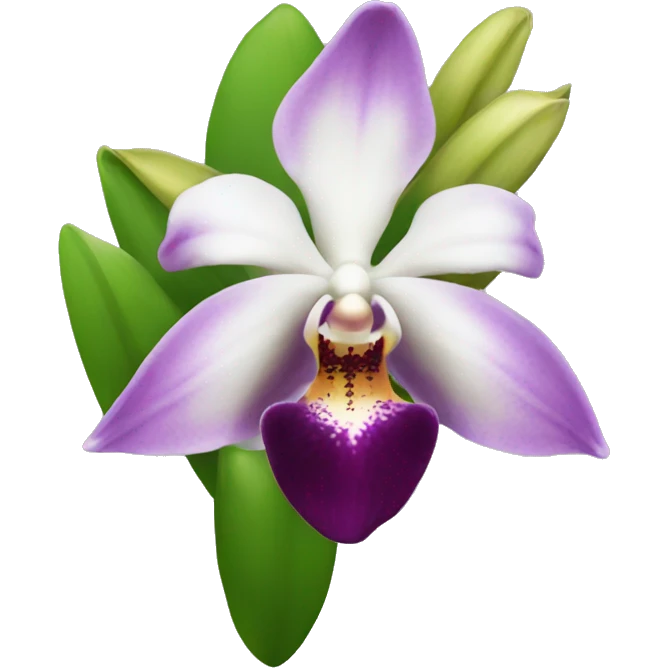 orquídea emoji