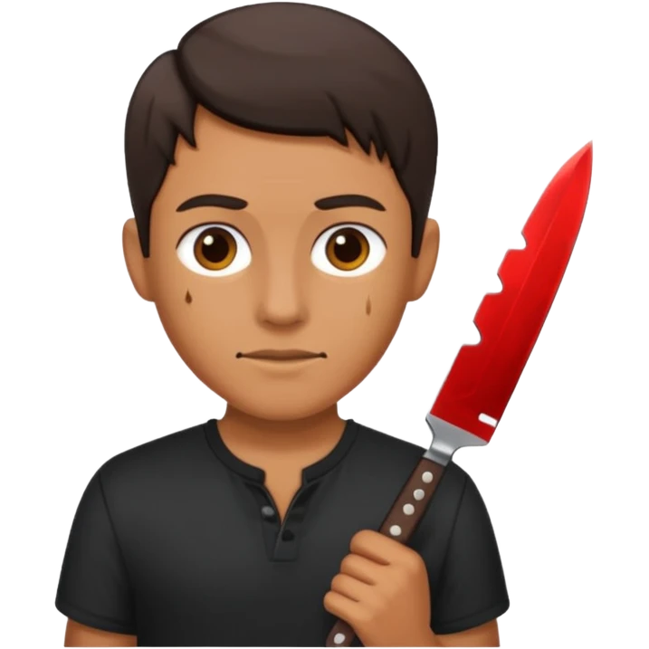 With knife emoji