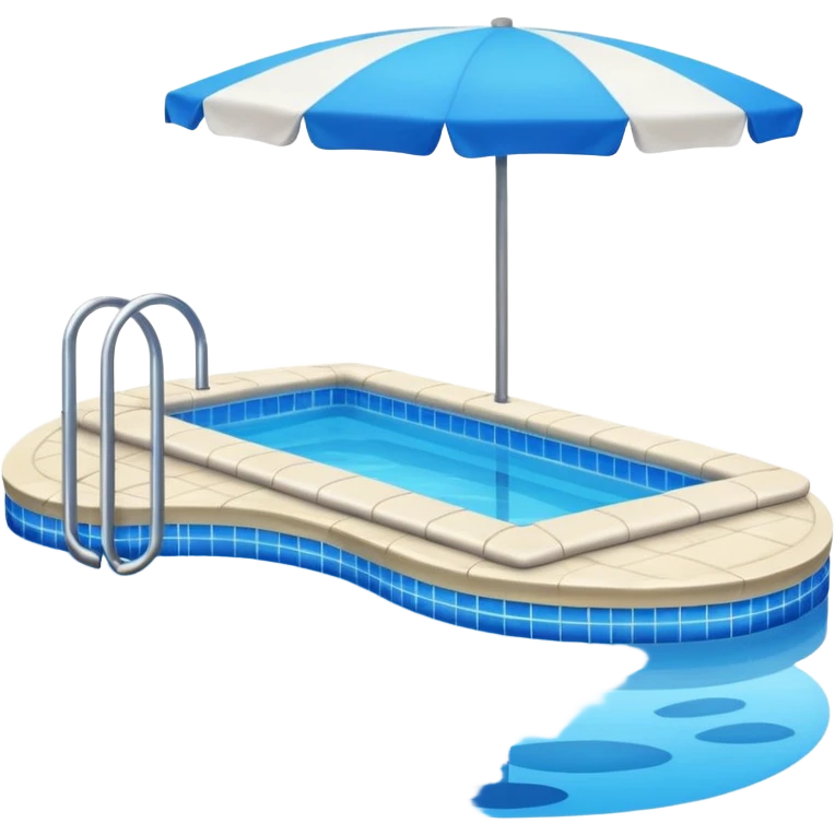  piscina con paisaje  emoji