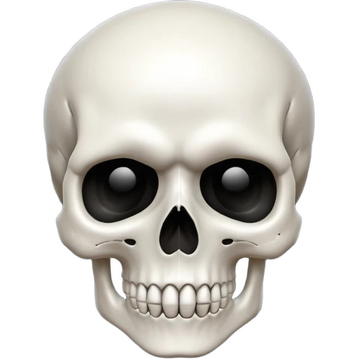 Create a skull ☠️ but without the crossbones emoji