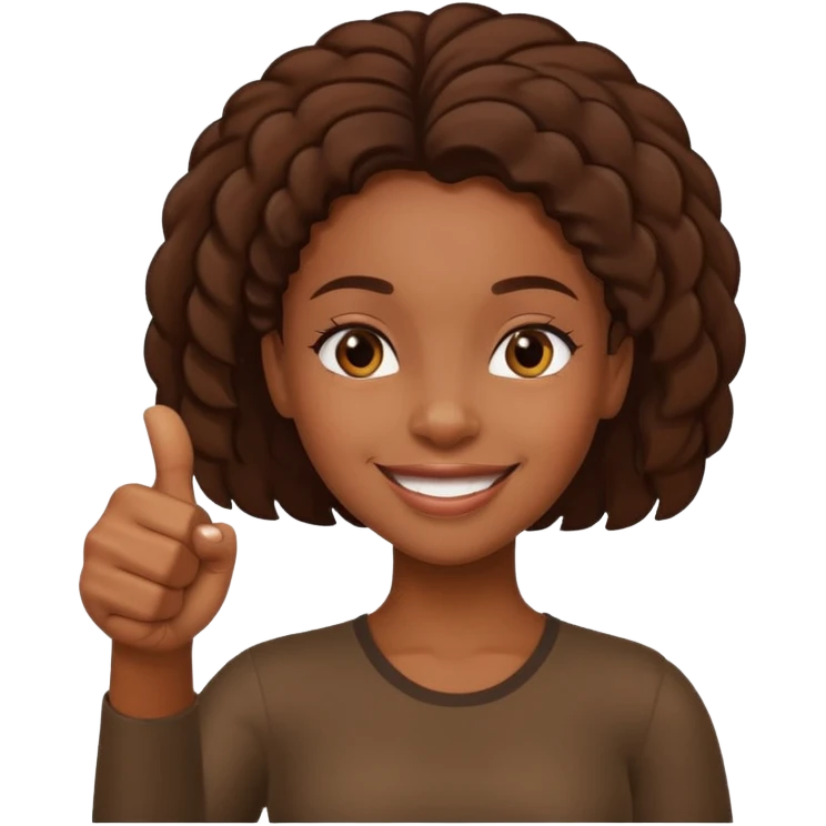black girl thumbs up emoji