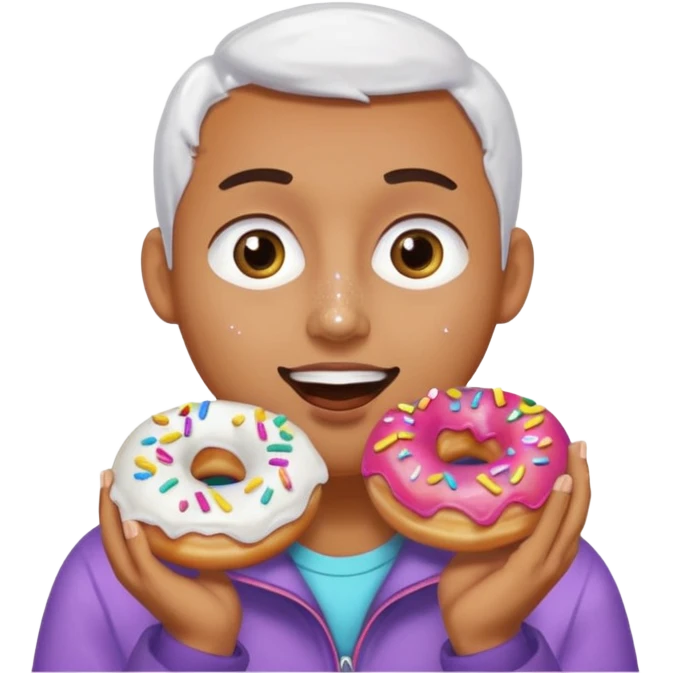 eating donuts emoji