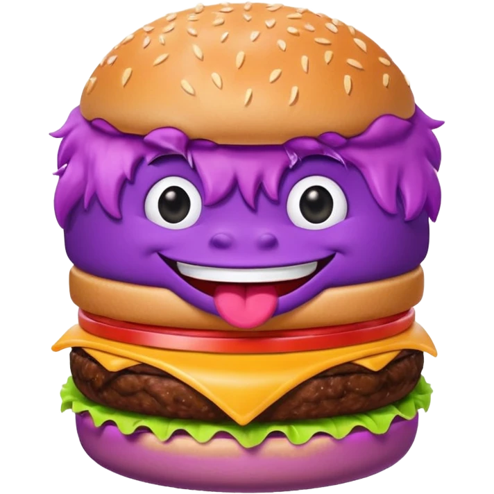Grimace eating  emoji