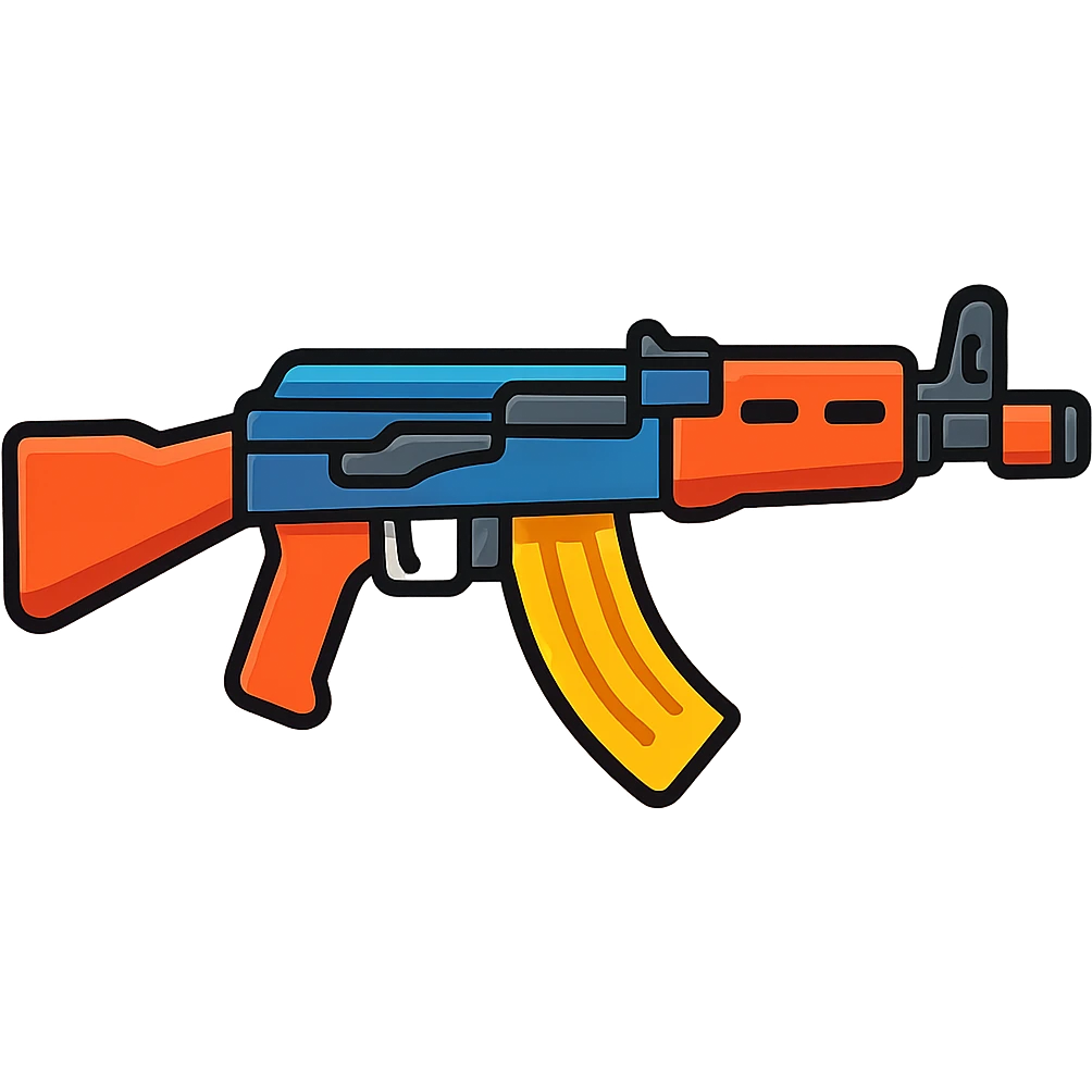 a Draco gun, cartoon style, side view emoji