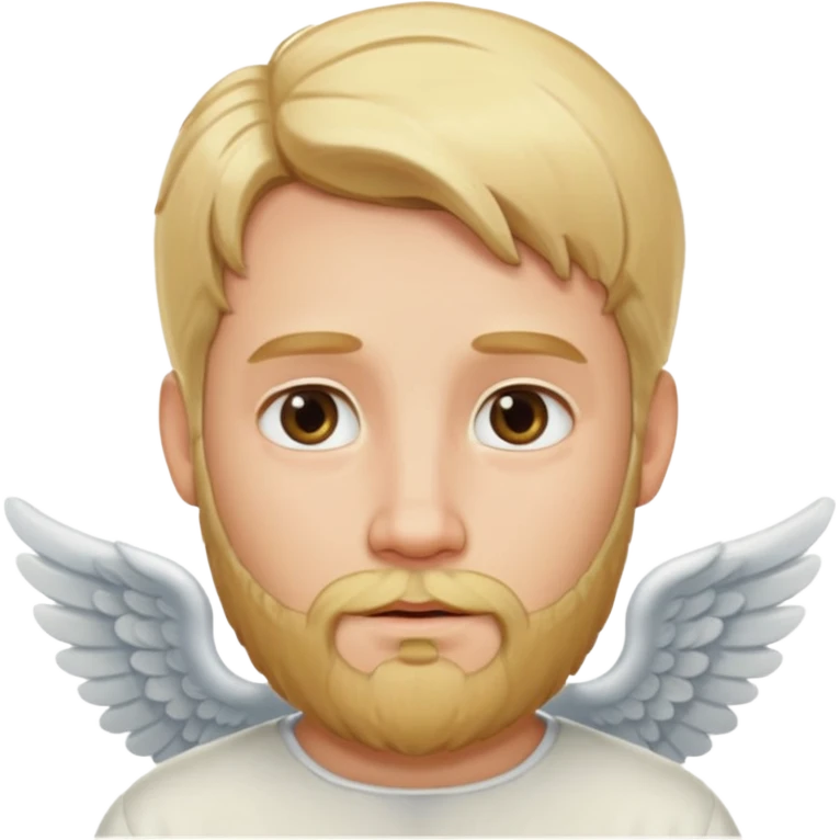 angel with blonde hair and blonde beard emoji