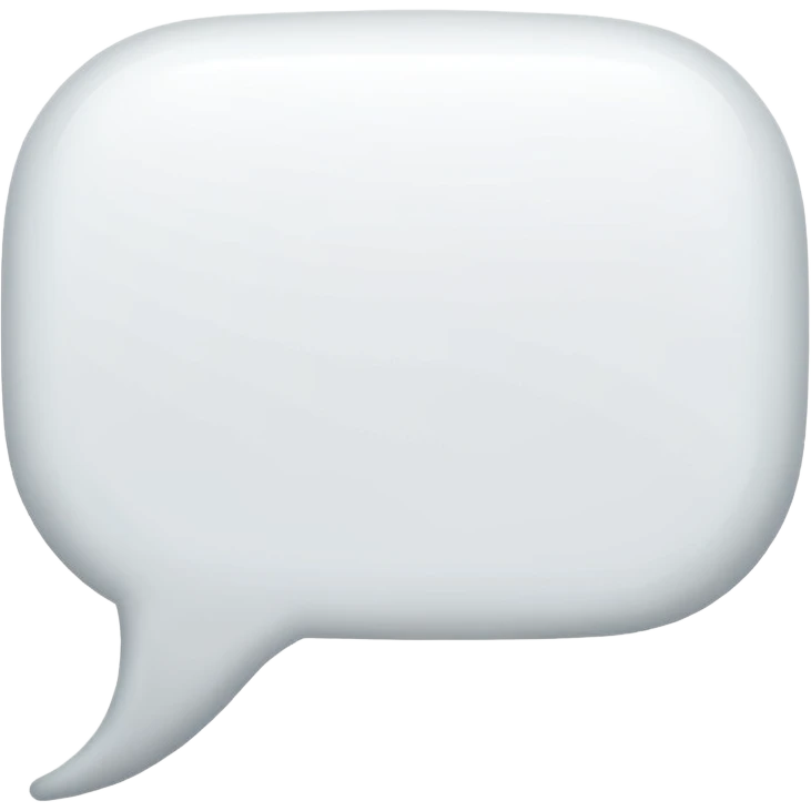 a speech bubble emoji