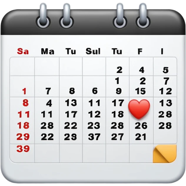 calendar NO days emoji
