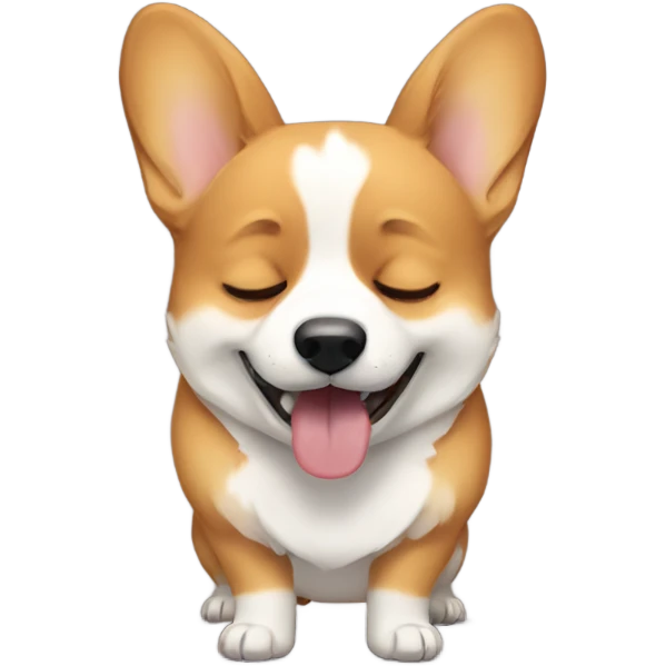 Corgi crying emoji