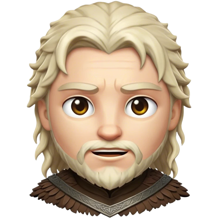 Cinematic Realistic Game of Thrones Pop Culture Emoji, featuring a dramatic, epic portrayal inspired by the fantasy series rendered with rich textures and cinematic lighting. emoji