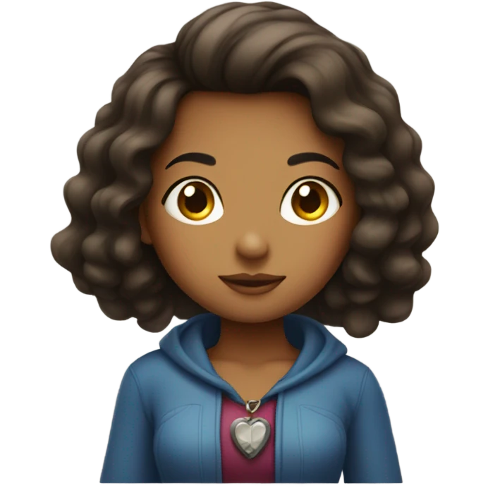 A girl with a hourglass body emoji