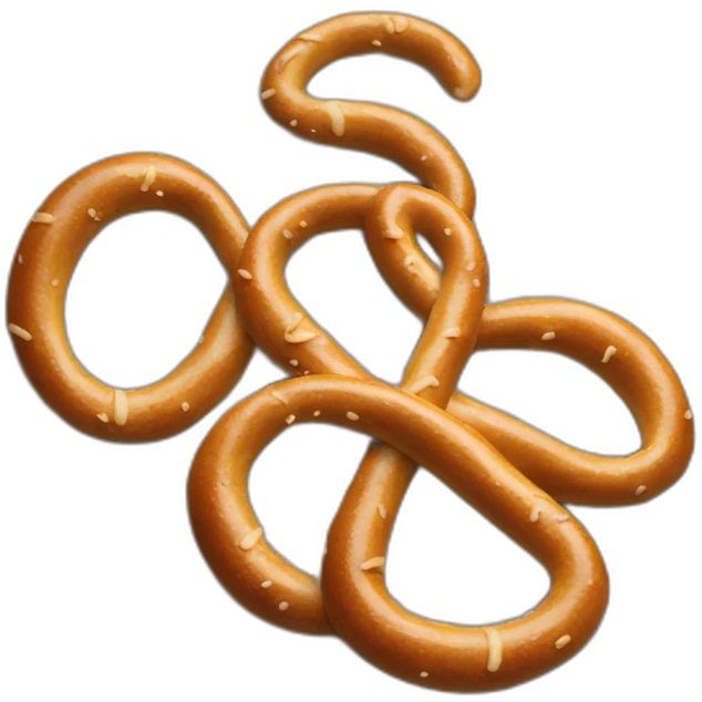 pretzel on the ground emoji