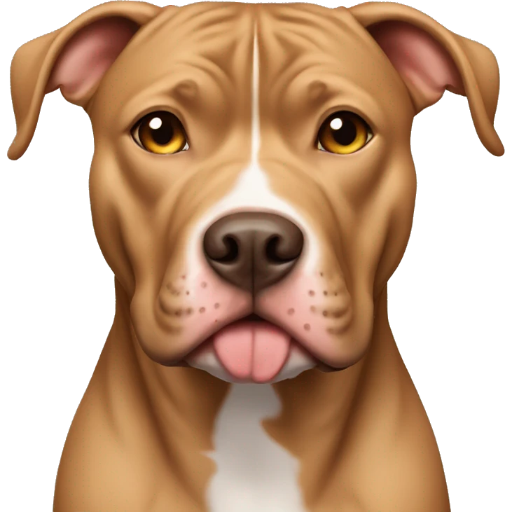 Light brown pitbull  emoji