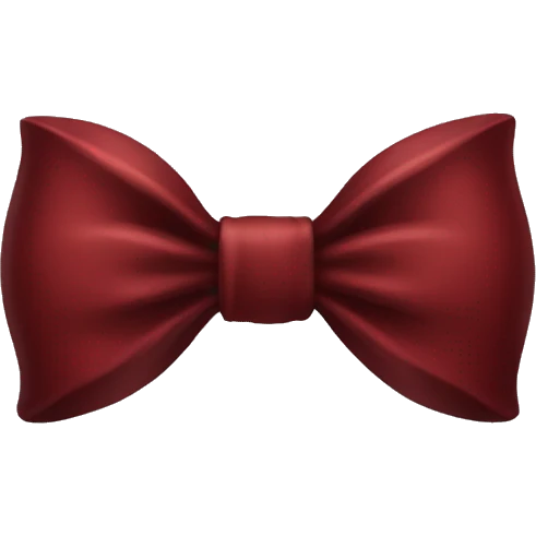 dark red bow emoji