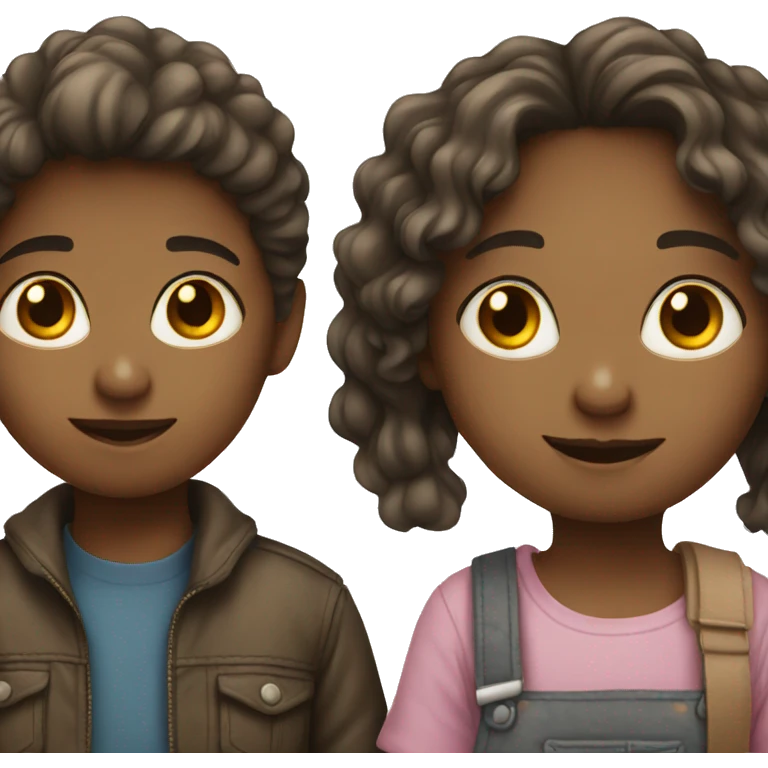 Girl and boy emoji