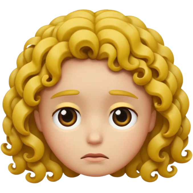 Sad + curls emoji