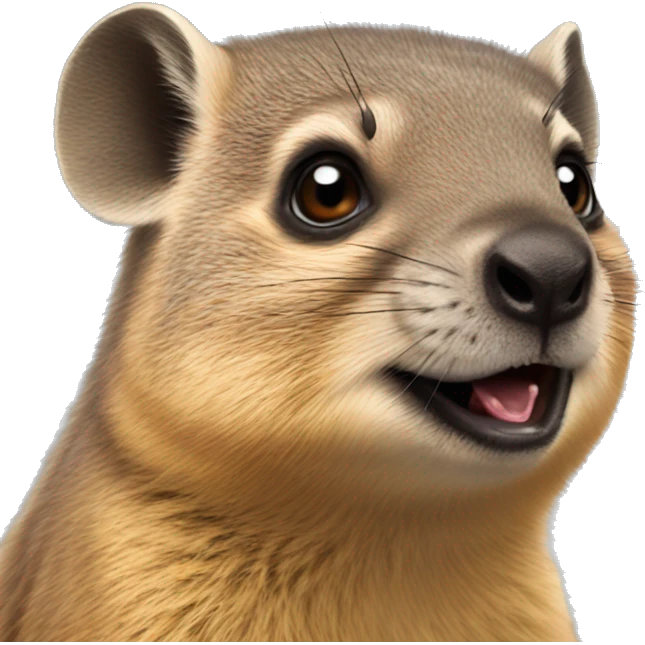 A hyrax that sings chappell roan emoji