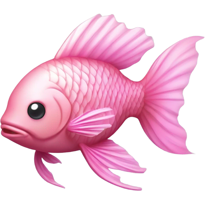 Pink fish emoji