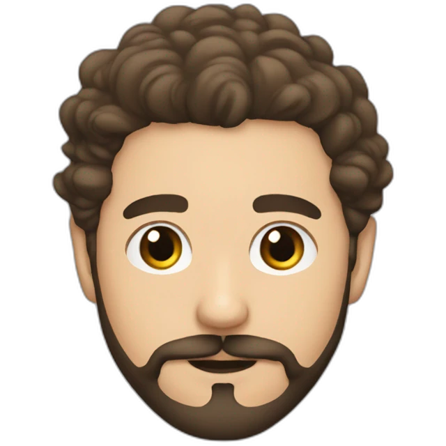 Shia LaBeouf, beard, bigger nose, suit emoji