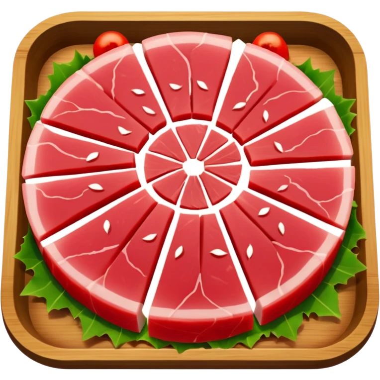 Make tuna sashimi iPhone emoji style emoji