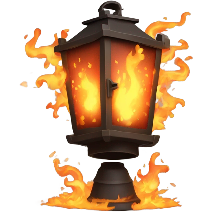 Exploding lantern emoji