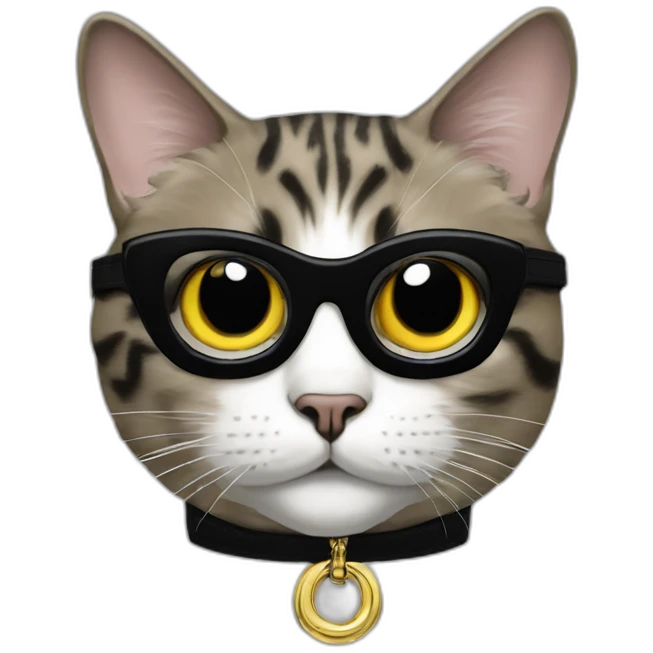 Balenciaga fashionable cat emoji