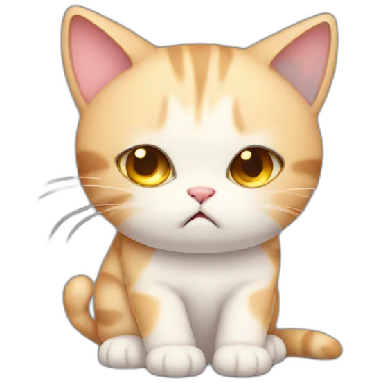 Sad kitty emoji