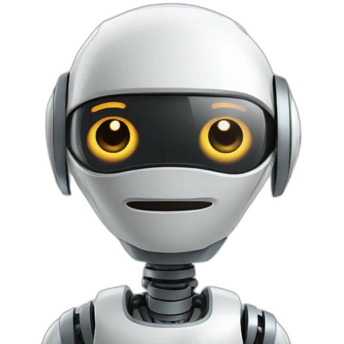 Ai cartoon robot emoji