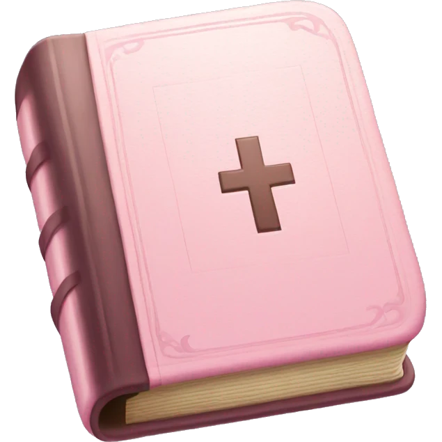 Really light pink Bible  emoji
