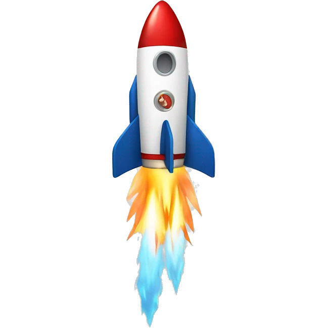 rocket with planet emoji