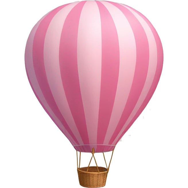 pastel pink hot air balloon  emoji