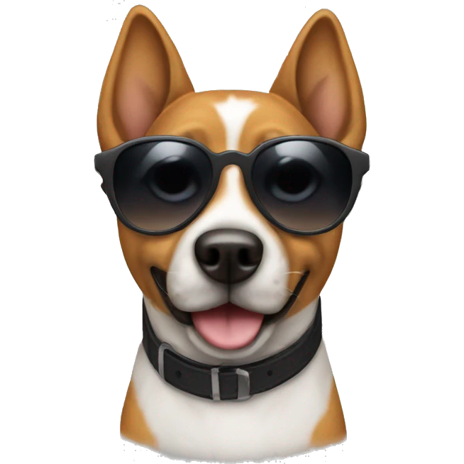 dog wearing sunglasses emoji