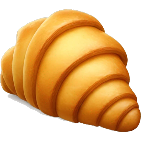 cute croissant  emoji