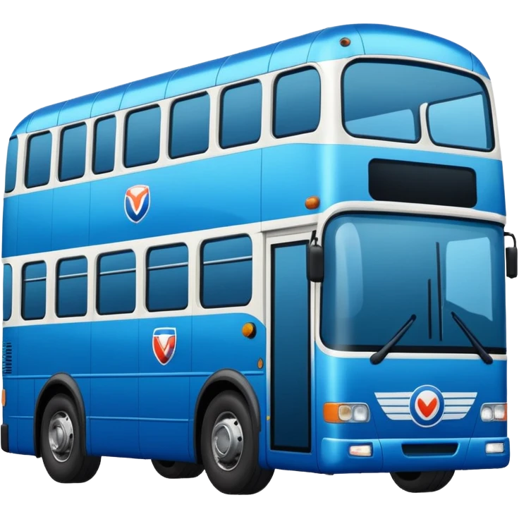 autobus para equipo azul  emoji