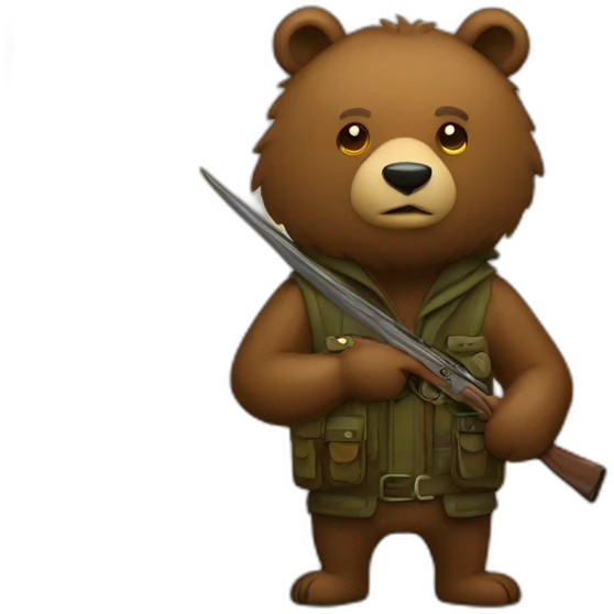 bear over hunter emoji