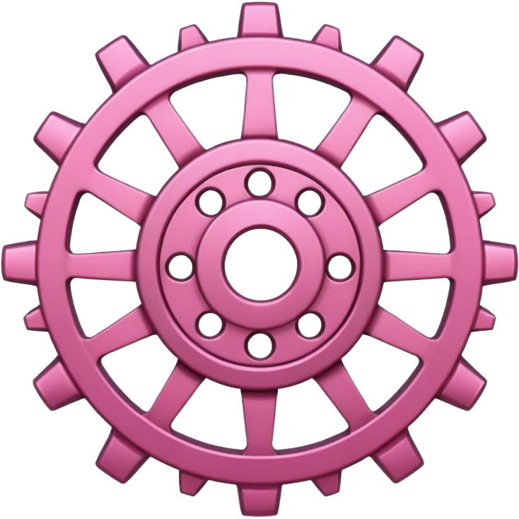 pink  setting gear emoji