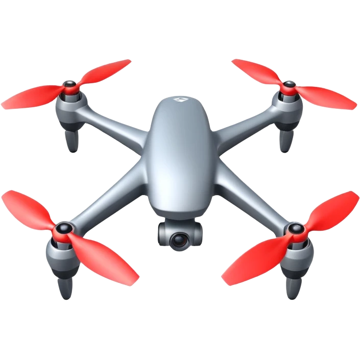 Drone – Quad-copter with spinning propellers emoji