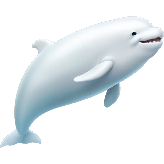 beluga whale emoji