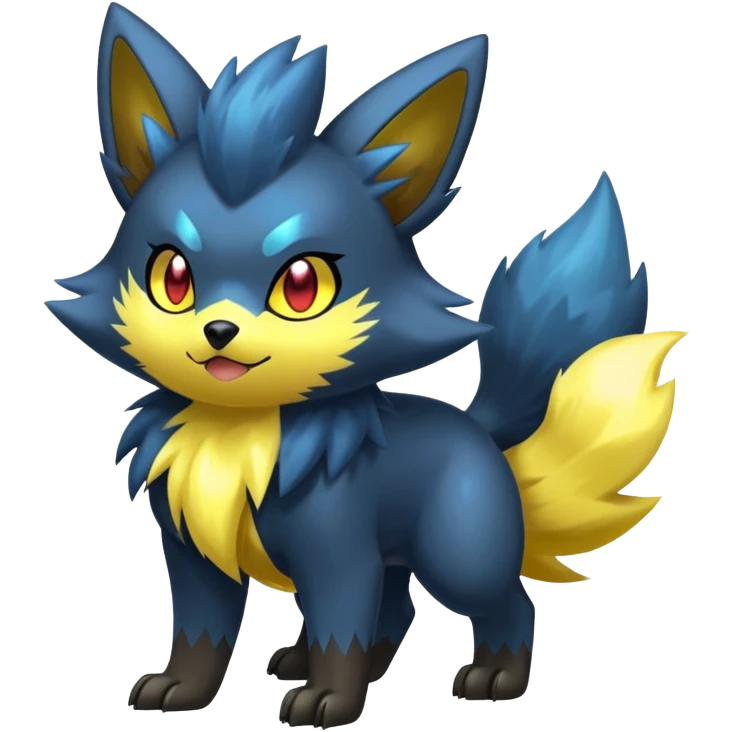 Manectric-Zorua-Yamper-Fakémon-hybrid-creature (full body)  emoji