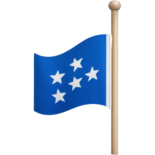 Generate a blue start flag emoji