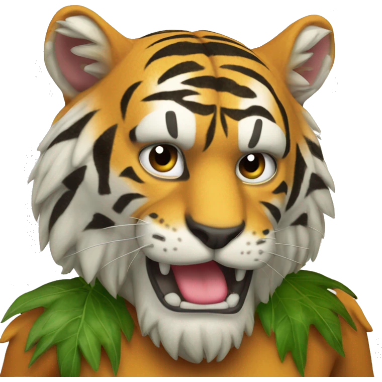 planta mal desenvolvida acéfala com  bonde da tigresa emoji