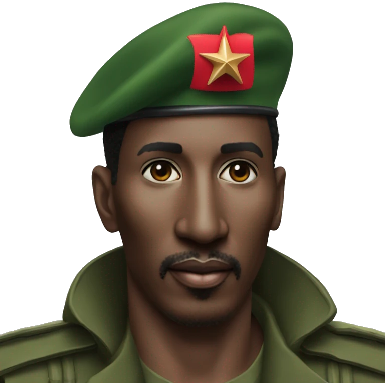 Thomas Sankara effrayé par un lutin  emoji