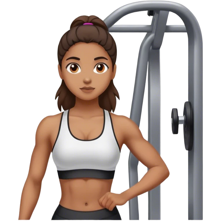 Girl in gym  emoji